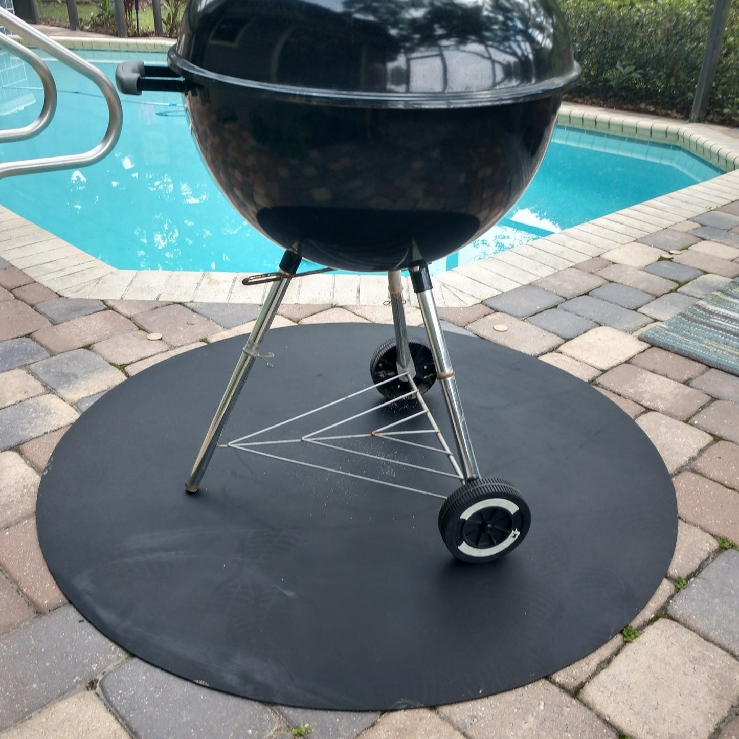 48" Round Rubber BBQ Grill Mat